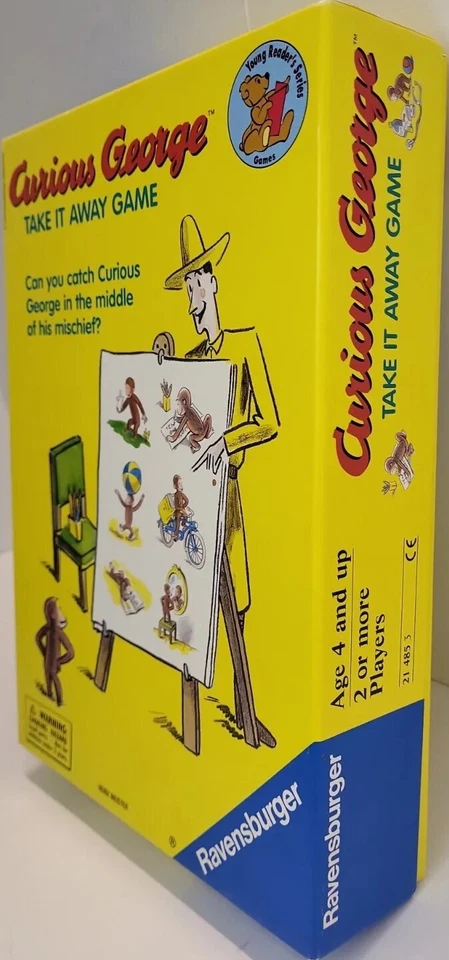Ravensburger Curious George Take it Away Memory Children Family Game 1999 - Image 2 of 4