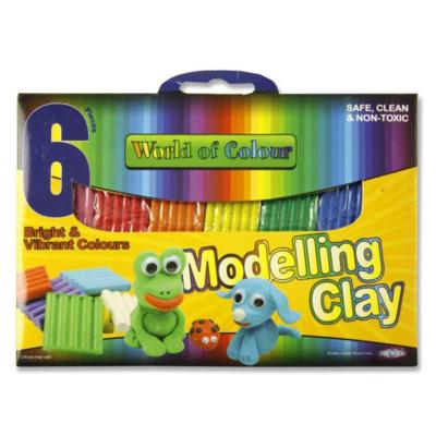 Modelliermasse 6 verschiedene Farben Kinder Kinder Basteln Spielen Modelliermasse 