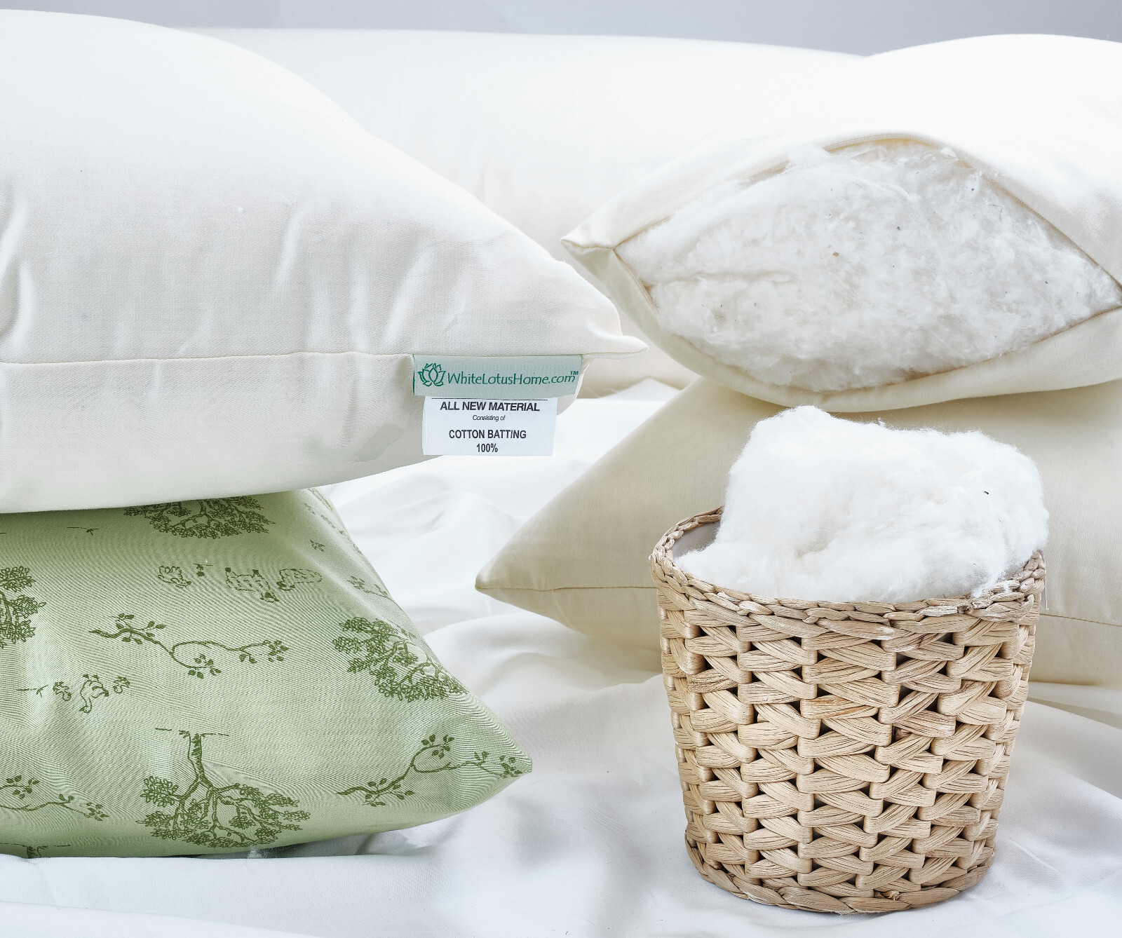 GOTS 100% Organic Cotton Sleep Pillow - Queen Firm Pillow - 