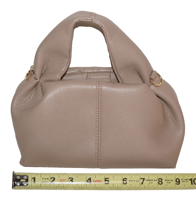 POLENE Edition Taupe (Beige) Leather NUMERO NEUF MINI Handbag 5.5