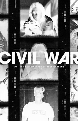 BB0853 Civil War Film By Alex Garland 2024 Actors Movie Poster 11x17