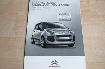 238844) Citroen C3 Picasso Cool & Sound - Preisliste & Extras - Prospekt 01/2013
