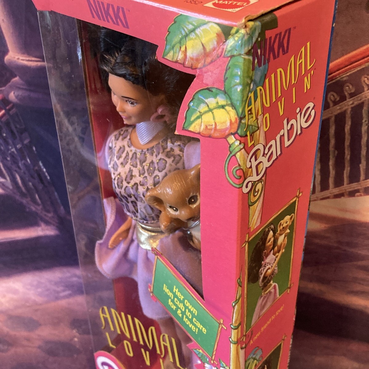 Vintage Animal Lovin' Barbie Doll Nikki w Pet Lion Cub Mattel 1352