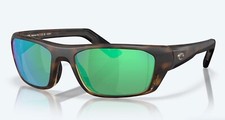 NEW Costa Del Mar Whitetip PRO Matte Tortoise Green Mirror Polarized Glass 580G