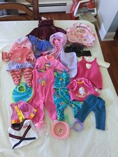 Lot Of Baby Doll Clothes Vintage To Present, Accessories, 12-16"