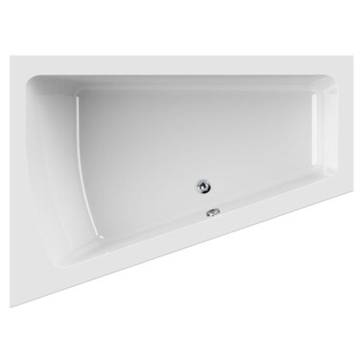 Raumspar Badewanne 170 x 125, 180 x 135 cm,  links, Acryl, weiß, Malibu Comfort