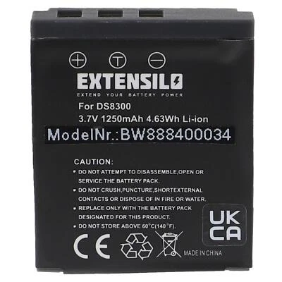 EXTENSILO Akku für DS8330-1 1250mAh 3,7V