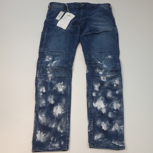 Jeans G-Star Raw Rackam 3D skinny fit super elasticizzato in vernice estrema uomo 38x34 - Foto 4 di 24