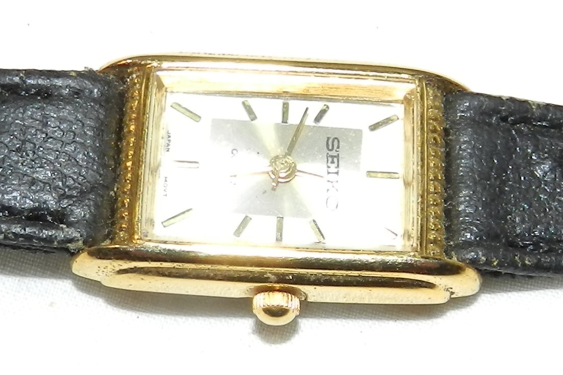Women's Quartz Watch by Seiko - Gold Tone White + Silver
