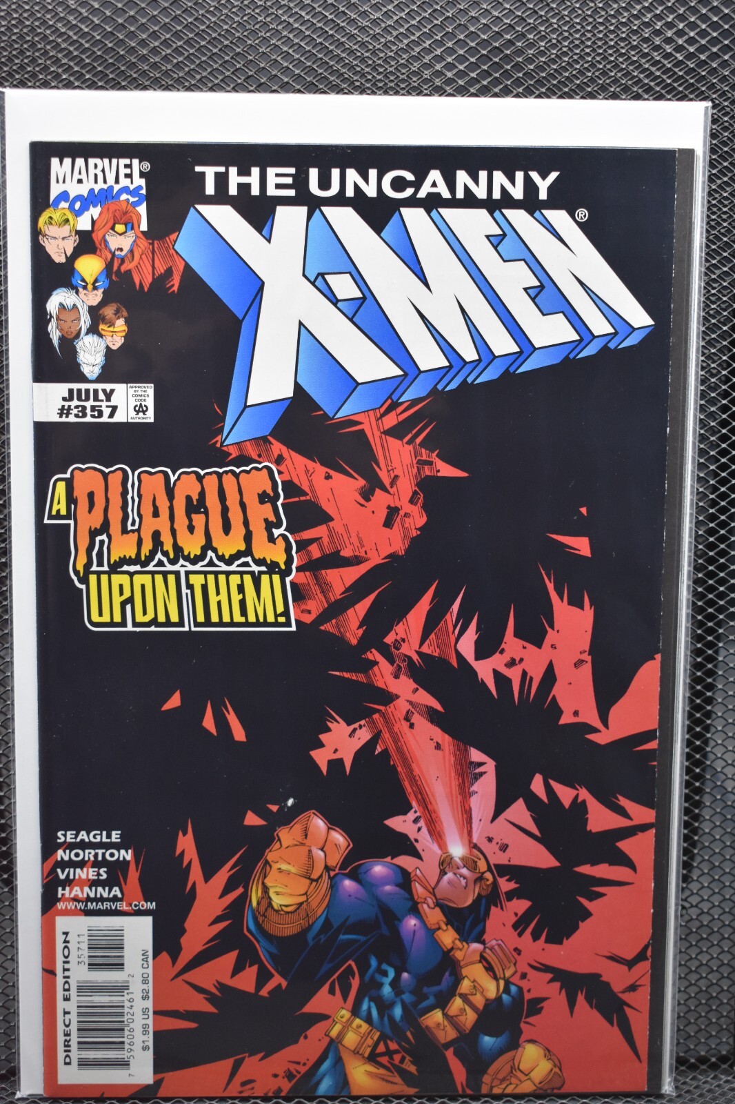 Uncanny X-Men #357 Marvel 1998 Wolverine Magneto Gambit Rogue Psylocke Storm 9.4
