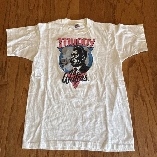 Vintage Muddy Waters Tribute T Shirt Mens 1990s Blues Music 1990s vintage concert t-shirt, vintage, single stitch, B+ condition
