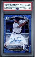 2025 Bowman Chrome Mega Box Autographs Jac Caglianone #BMA-JC (RC) /150 PSA 10
