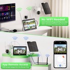 CCTV System Solar Battery Power Wireless WiFi Monitor Home Security Cam Outdoor — photo 5