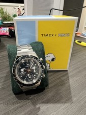 Timex Q Timex Chronograph x Peanuts Snoopy Limited Edition Watch TW2Y45300