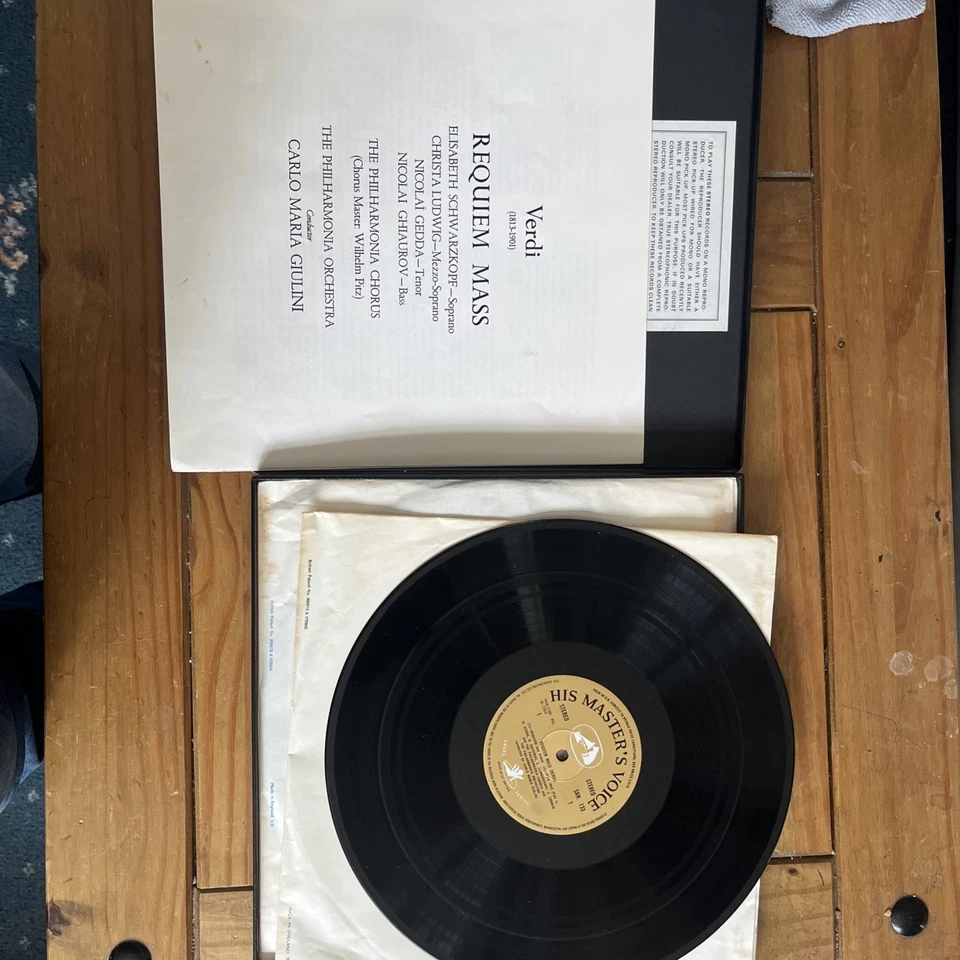 Verdi - Elisabeth Schwarzkopf, Christa Ludwig ‎– Requiem .Double Vinyl boxset - Image 2 of 4