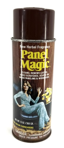 Vintage Panel Magic New Herbal Fragrance Wood Paneling Cleaner Spray Can 13oz