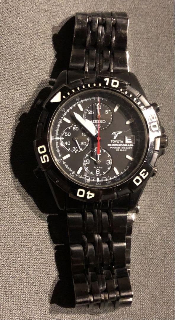 SEIKO TOYOTA F1参戦記念 コラボ 腕時計 7T32-7H40 Seiko Toyota Chronograph SEIKO TOYOTA F1参戦記念 コラボ 腕時計