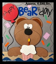 Happy BEARth-DAY Handmade Card Adorable 