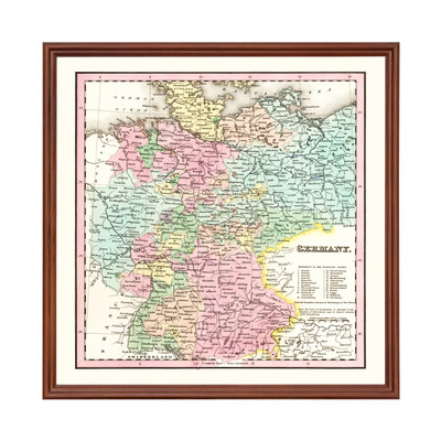 Old Map of Germany 1842 - Vintage Germany Art Wall Decor