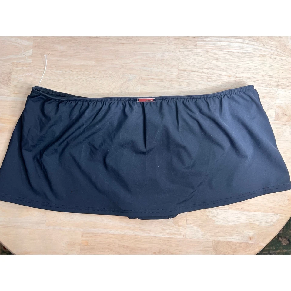 Calvin Klein Swimwear Pull On Low Rise Micro Skirt Black Women's Size XL NWT - Image 2 of 4