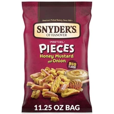 Snyder's of Hanover Pretzel Pieces, Honey Mustard and Onion, 11.25 Oz, Free Ship