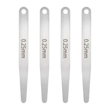 4pcs Metric Thickness Feeler Gauge 0.25mm Single Blade Tapered Feeler Gauge