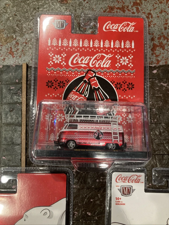 M2 Machines 2025 Christmas 1960 VW Delivery Van Coca-Cola / 3 Pack - Image 3 of 4
