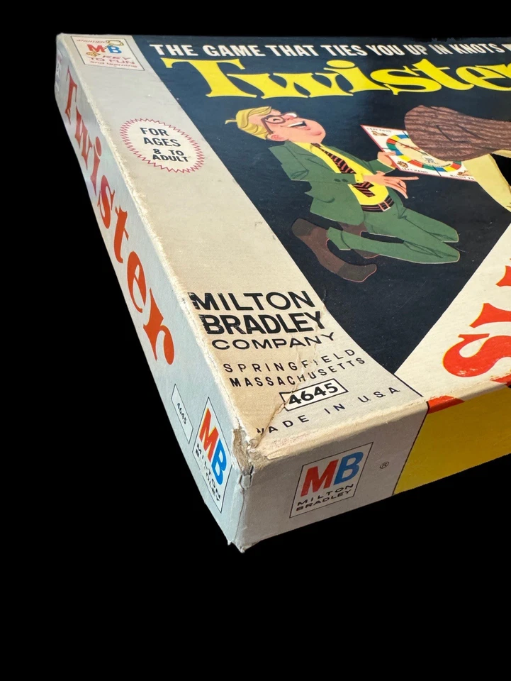 1966 Milton Bradley Twister 游戏 - 完整原装盒 - 复古派对游戏 — 第 4/4 张图片