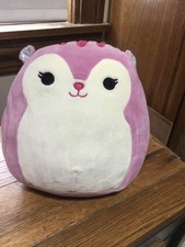 8 inch Allina Squishmallows purple lavender squirrel