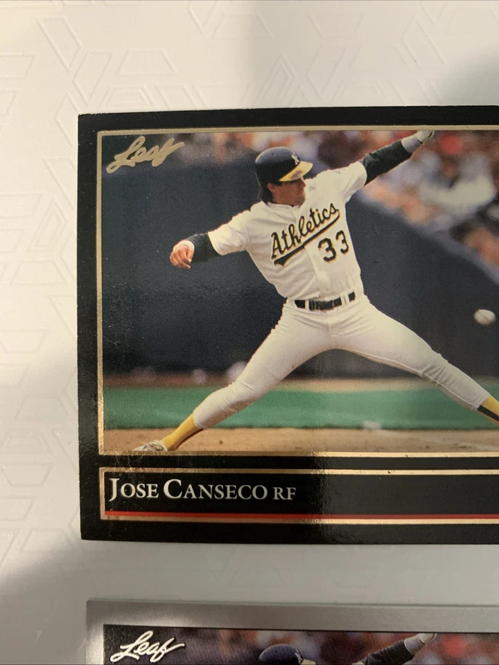 1992 Leaf - Jose Canseco #267 Quantity 3 - 1 Gold  Oakland Athletics - Image 2 of 4