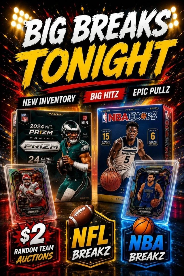 🚨 TONIGHT WE RIP! NBA Break with Alien chase + $2 auctions and morw