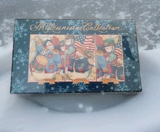 Lang And Wise Millennium Collection Patriotic Snowman Ornaments Limited Edition