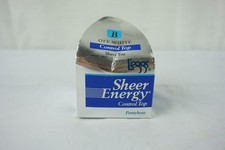 VTG LEGGS Sheer Energy Size B Control Top Sheer Toe Off White Pantyhose 65505