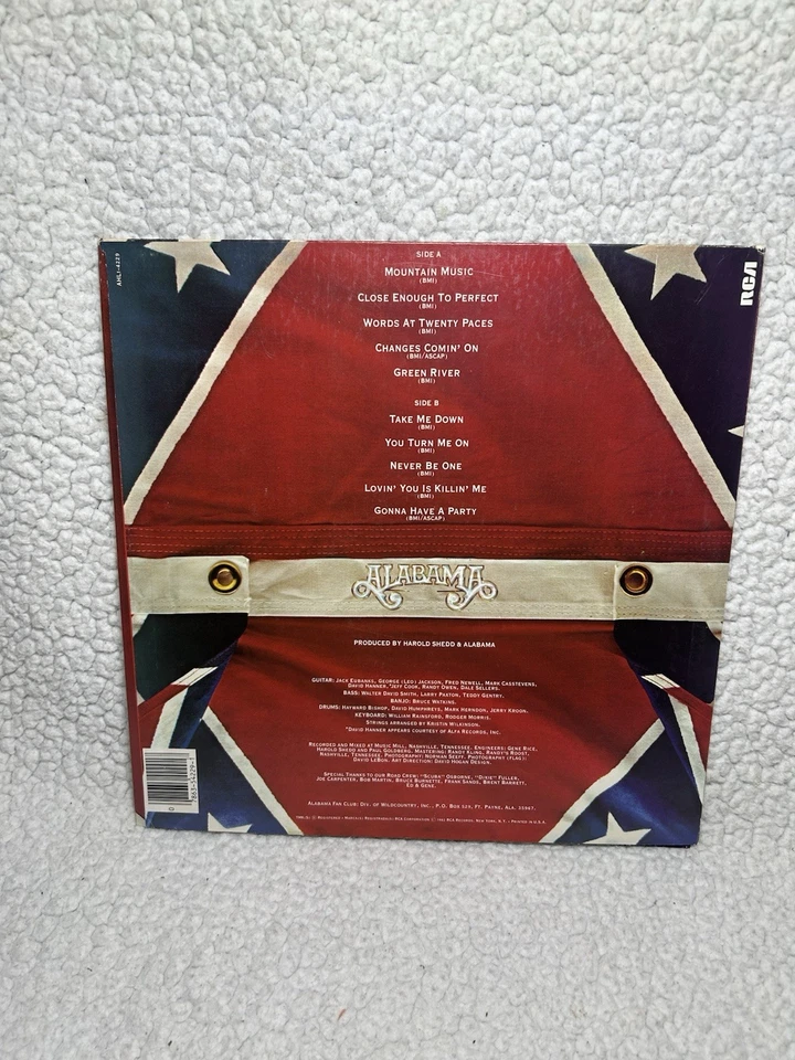 Alabama Mountain Music Vinyl LP Album 1982 RCA Victor AHL1 4229 VG — 第 2/4 张图片