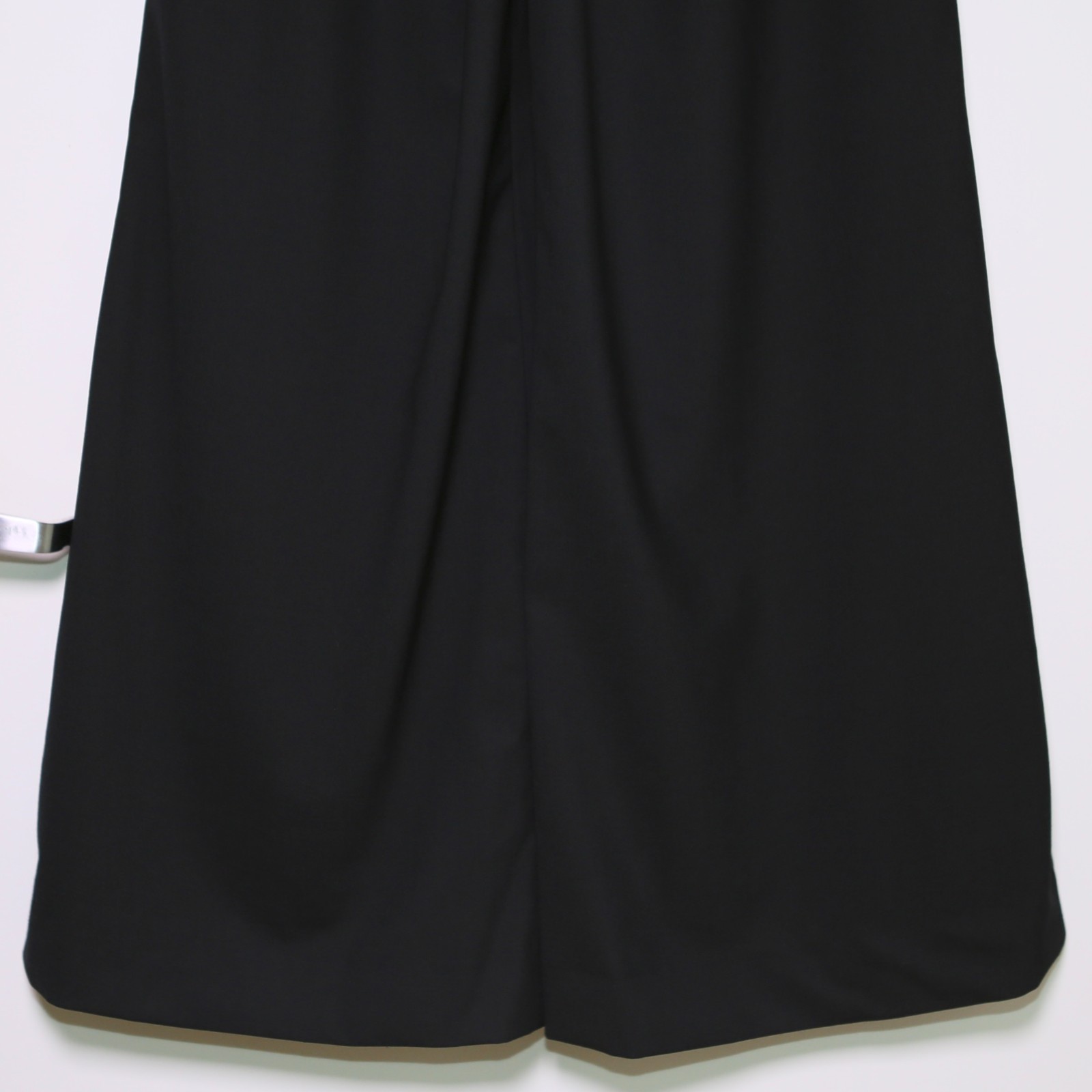 $330 CLOSED - Black Wool Blend Drawstring Wide Le… - image 8