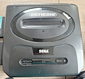 SEGA Genesis Model 2 Console - Black Tested, Power Cord, 2 controllers & 2 Games