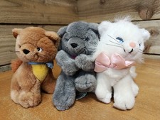 Disney Aristocats Kittens Plush Marie Toulouse Berlioz Vintage Disneyland Paris