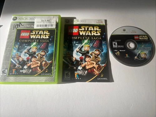 LEGO Star Wars: The Complete Saga (Microsoft Xbox 360, 2007) - Complete CIB