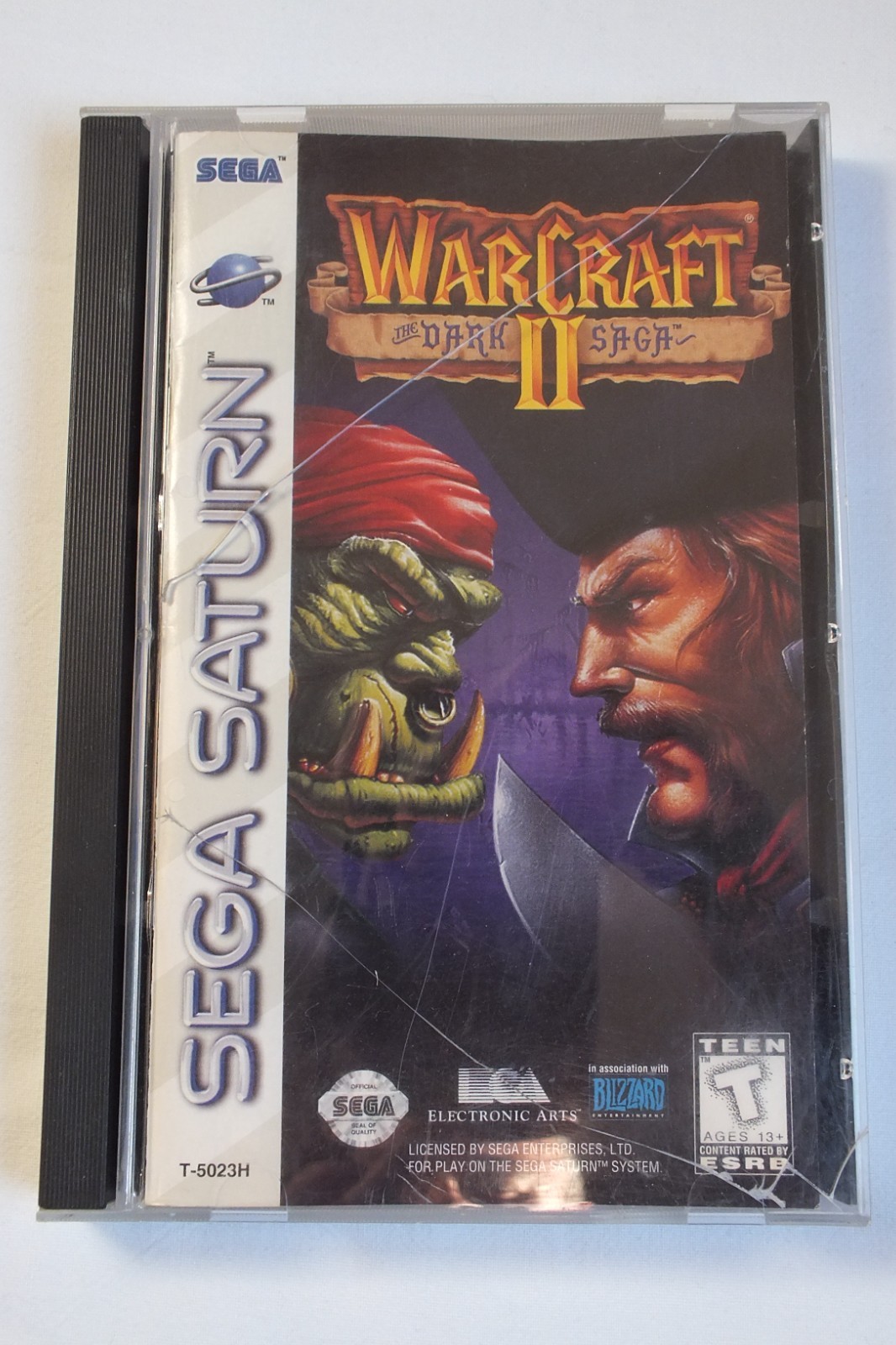 RARE Ancien Jeu SEGA SATURN -- WARCRAFT II The Dark Saga -- CIB --  USA -- 1997