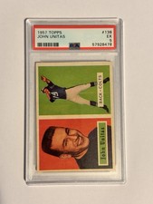 1957 Topps #138 John Unitas PSA 5 EX Rookie Card – Hall of Fame Colts