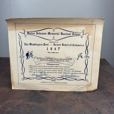 Walter Johnson Cards and Autograph Guide 21