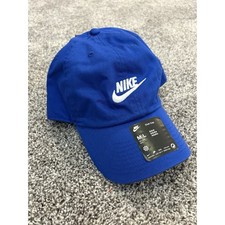 Nike Club Cap Futura Logo Royal Blue Adjustable Dad Hat M/L FB5368-480 New