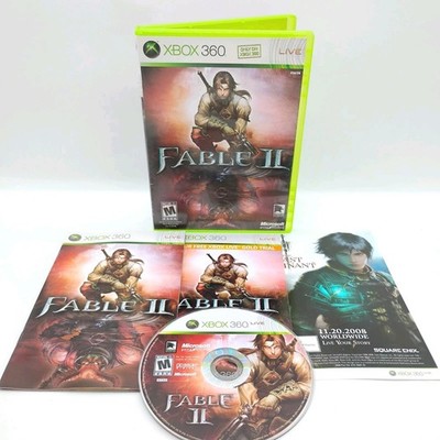 Fable II 2 (Xbox 360, 2008) Complete w/ Manual & Inserts TESTED, Excellent