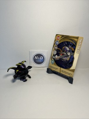 Bakugan Battle Brawlers Black Darkus Percival B2 Fast Shipping W/Card RARE