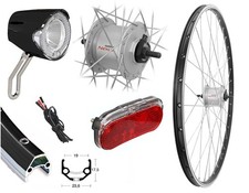 24" Vorderrad Vorderrad Komplett-Set NEXUS Nabendynamo Umrüstkit LED Standlicht