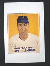 1989 BOWMAN #NNO REPRINT Insert Duke Snider