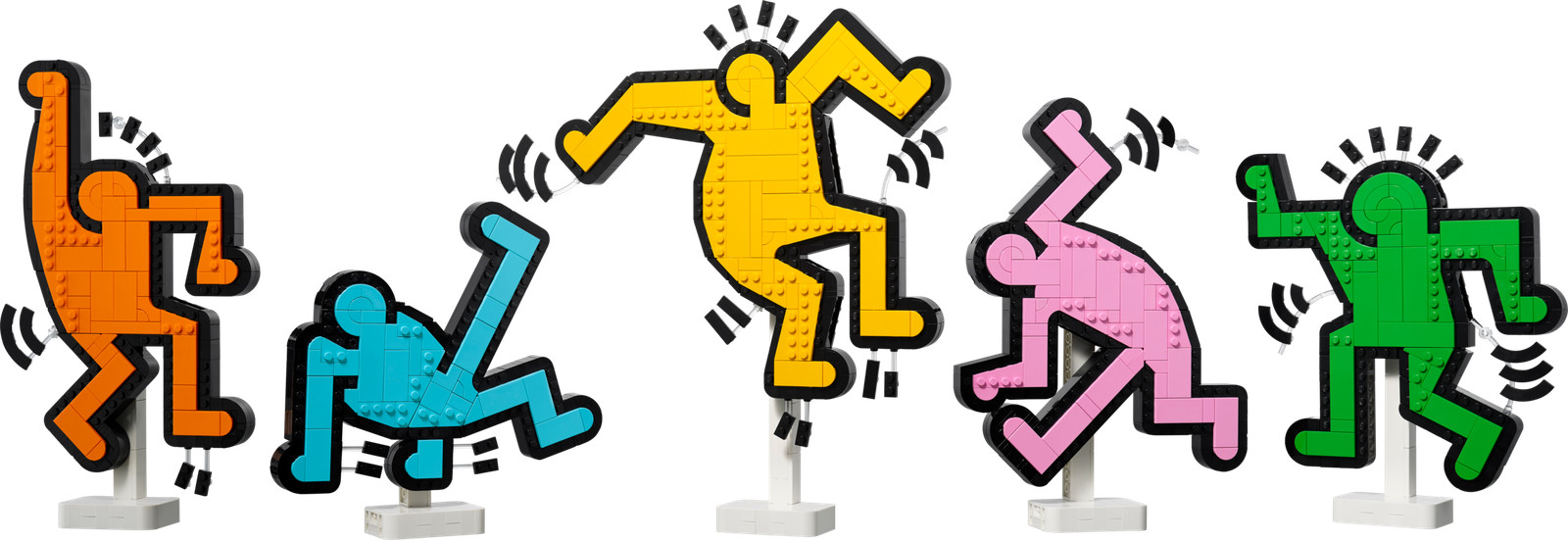 Lego 31216 Keith Haring Figure Danzanti - Arte Pop da Collezione