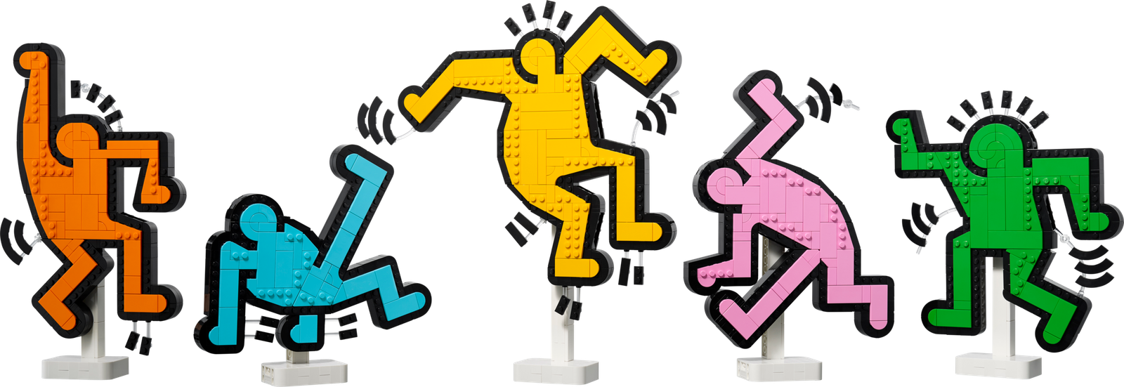 Joom Lego Chiaro Lego® 31216 Art Keith Haring, Le Figure Danzanti, Decorazione D'interno E Set Di Costruzione Per Adulti - Immagine 7