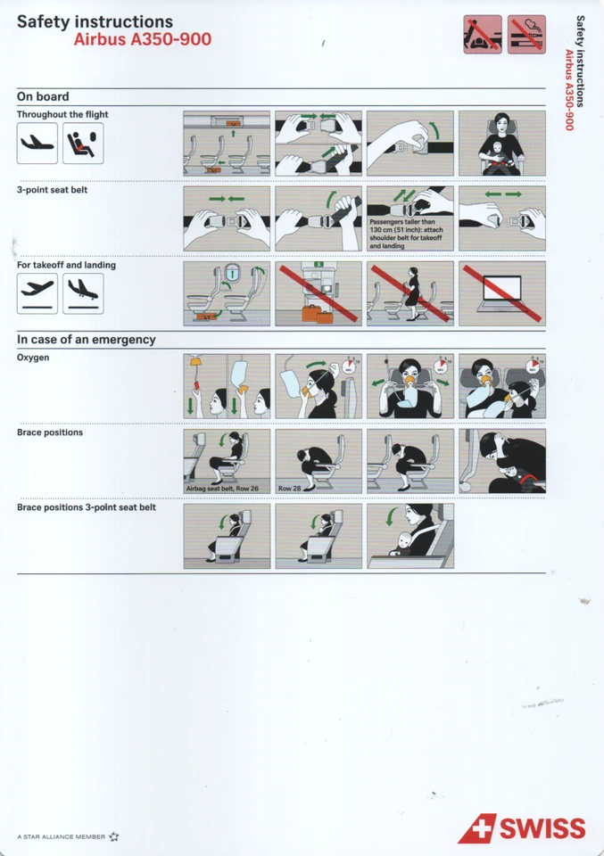 # Safety Card - SWISS - Airbus A350-900 - Revision 1 - 1 August 2025 !!!!!!!!!!