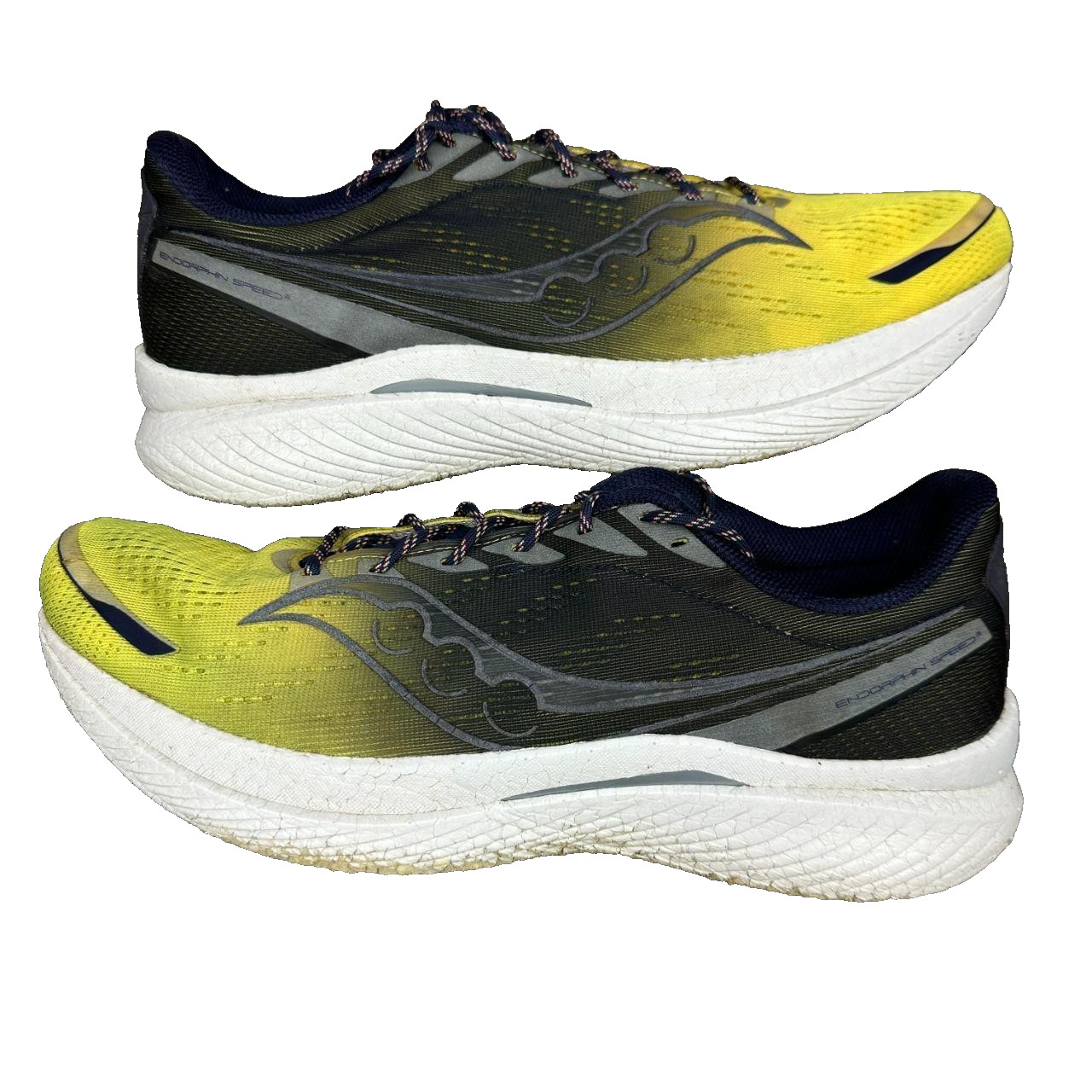 Saucony Endorphin Speed 3 Night Light Yellow Mens Running Shoes - Size UK 13